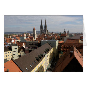 Blick über Regensburg, Deutschland
