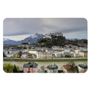 Blick über Salzburg Österreich Magnet