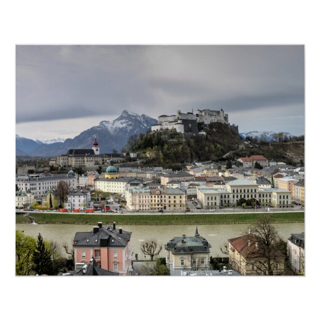 Blick über Salzburg Österreich Poster (Vorderseite)