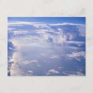 Blick über verstreute Wolke Postkarte