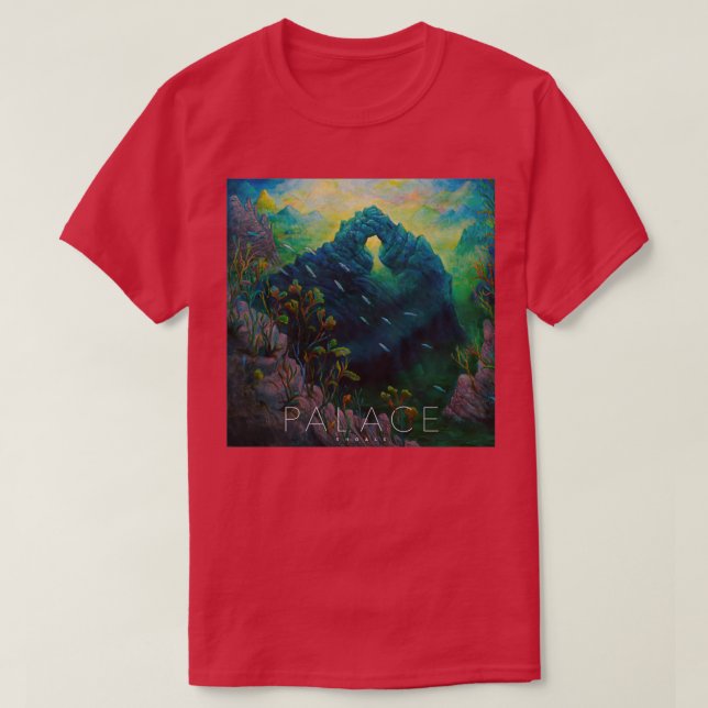 Blick unter den Schirmen des Palastes T-Shirt (Design vorne)