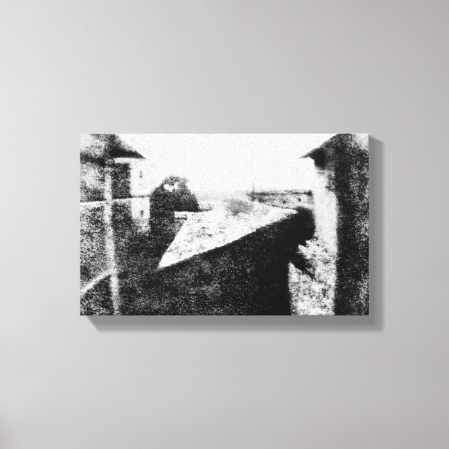 Blick vom Fenster im Le Gras Leinwanddruck (Vorderseite)