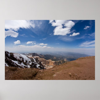 Blick vom Gipfel des Pikes Peak Poster