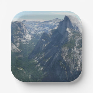 Blick vom Glacier Point im Yosemite National Park Pappteller