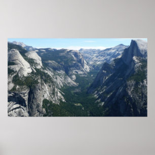 Blick vom Glacier Point im Yosemite National Park Poster