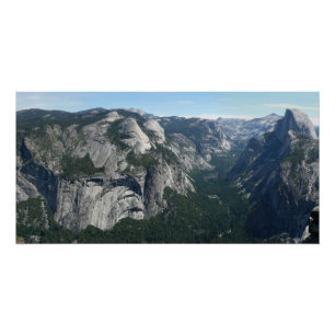 Blick vom Glacier Point im Yosemite National Park Poster