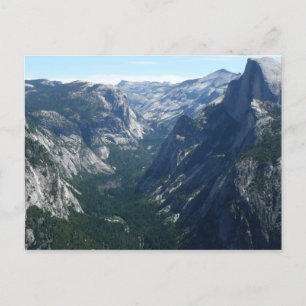 Blick vom Glacier Point im Yosemite National Park Postkarte
