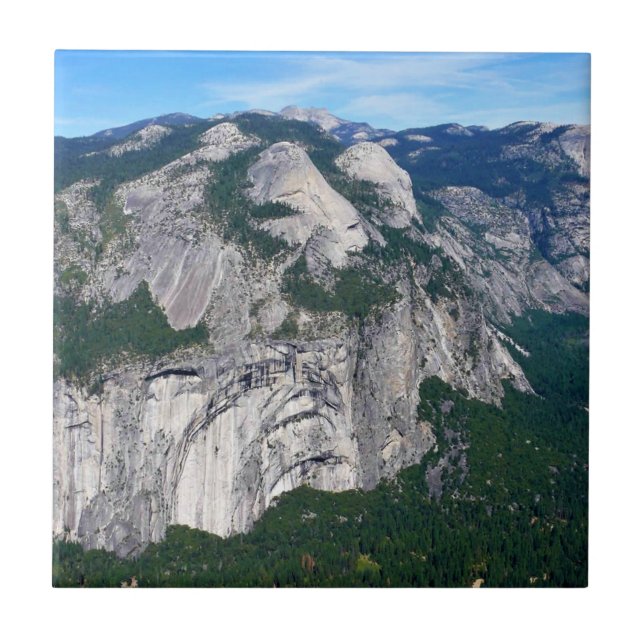 Blick vom Glacier Point, Yosemite, CA Fliese (Vorderseite)