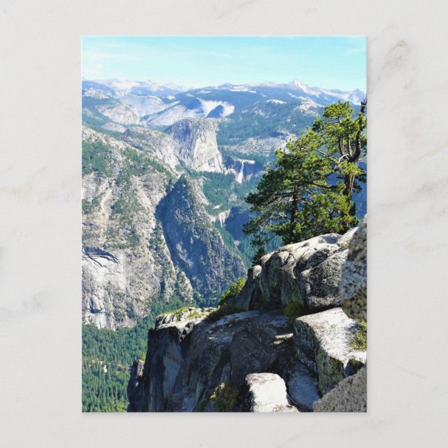 Blick vom Glacier Point, Yosemite, CA Postkarte (Vorderseite)
