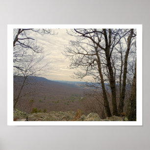 Blick vom Hawk Mountain Poster