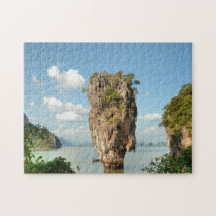 Blick vom Hügel der Ko Tapu-Insel in Thailand