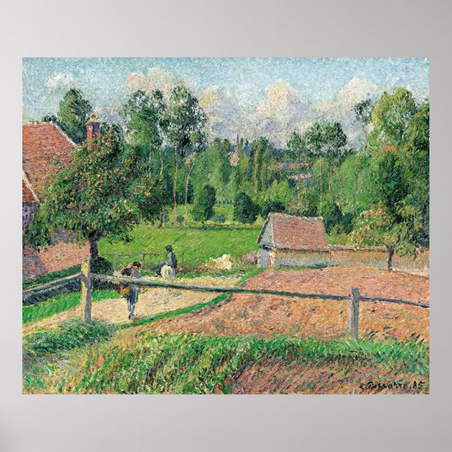 Blick vom Künstlerfenster Camille Pissarro Poster (Vorne)