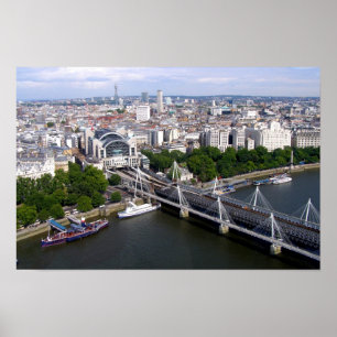 Blick vom London Eye Poster