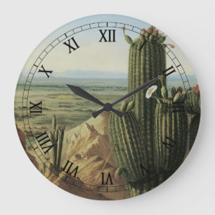 Blick vom Maricopa Mountain bei Rio Gila von Pratt Große Wanduhr