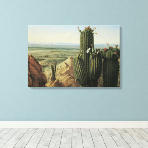 Blick vom Maricopa Mountain bei Rio Gila von Pratt Leinwanddruck