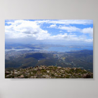 Blick vom Mount Wellington, Tasmanien, Druck