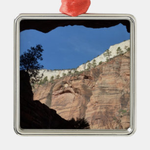 Blick vom Teufelstreppe im Zion-Nationalpark Ornament Aus Metall