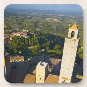 Blick vom Turm, San Gimignano, Siena, Toskana Untersetzer