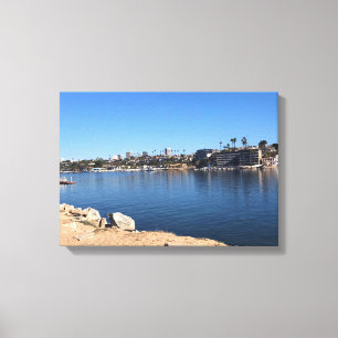Blick vom Wedge, Newport Beach, Kalifornien Leinwanddruck