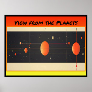 Blick von den Planeten Poster