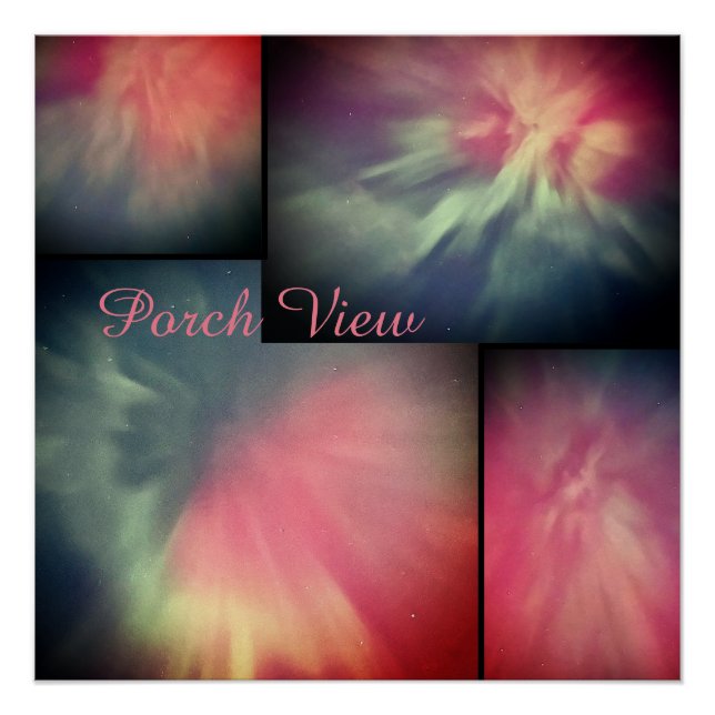Blick von der Veranda / Corona /  Poster (Vorderseite)