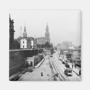 Blick von Dresden aus der Brühlsche Terrasse Magnet