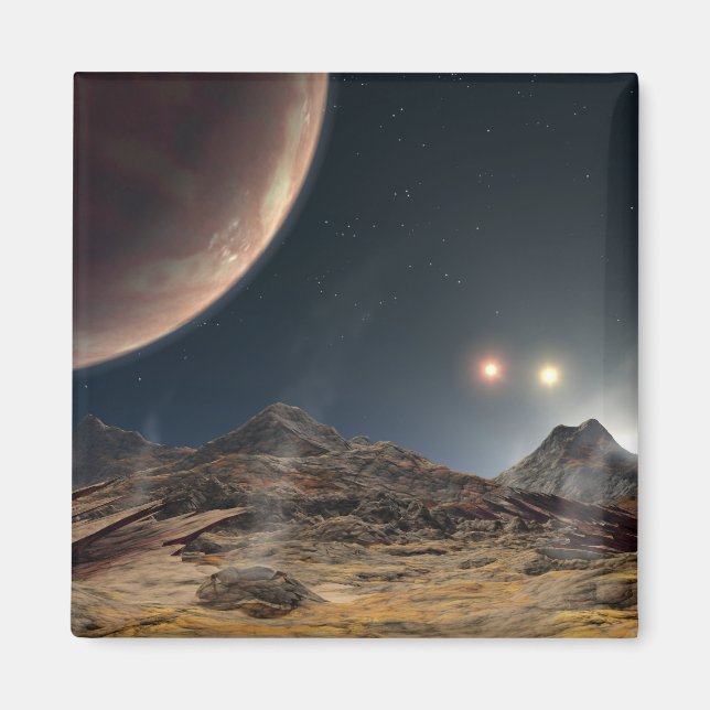 Blick von einem hypothetischen Mond im Orbit Magnet (Vorne)