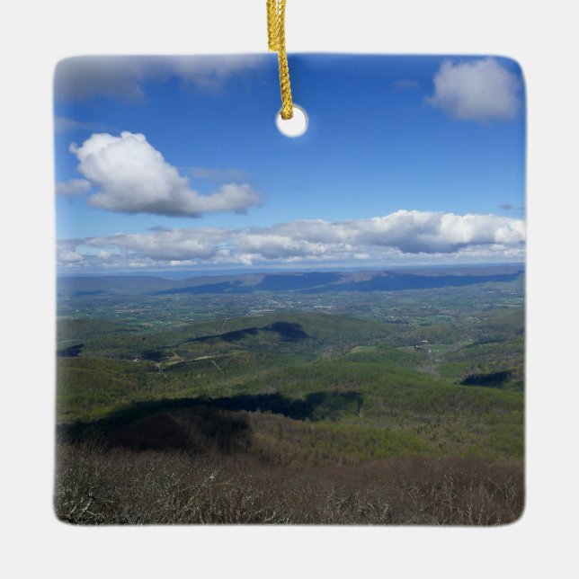 Blick von Marias Felsen Keramikornament (Vorderseite)