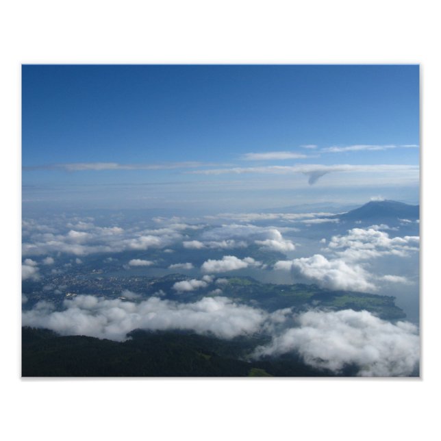 Blick von Pilatus Fotodruck (Vorne)