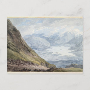 Blick von Skiddaw über Derwentwater (mit m/c über  Postkarte
