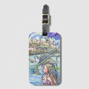 Blick zurück Fantasy Mermaid Art Gepäckanhänger