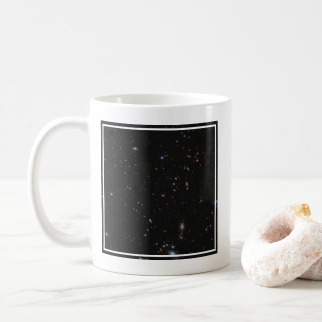Blick zwischen den Konstellationen Pisces und Andr Kaffeetasse (Mit Donut)