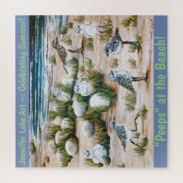 Blicke am Strand-Puzzlespiel