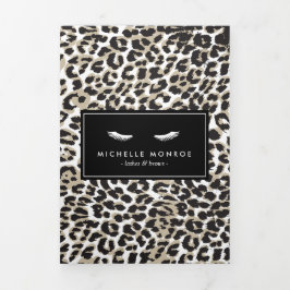 Blicke mit Leopard Print Price List Broschüre