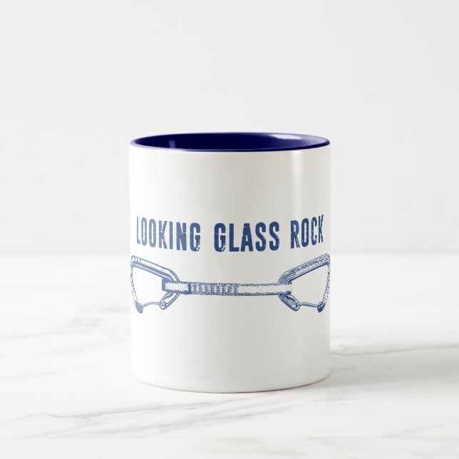 Blickwinkel Glass Rock Klettern Quickziehen Zweifarbige Tasse (Mittel)