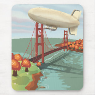 Blimp Airship Mousepad