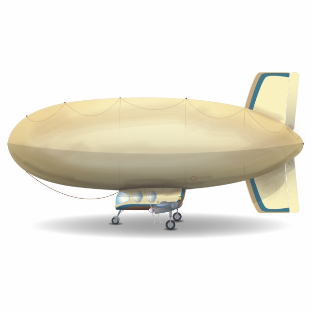 Blimp Freistehende Fotoskulptur (Vorne)