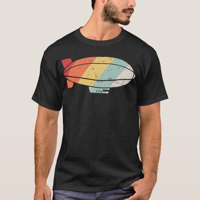Blimp Pilot  Retro Dirigible, Airship & Blimp T-Shirt (Vorderseite)