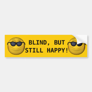 Blind But Still Happy! Autoaufkleber