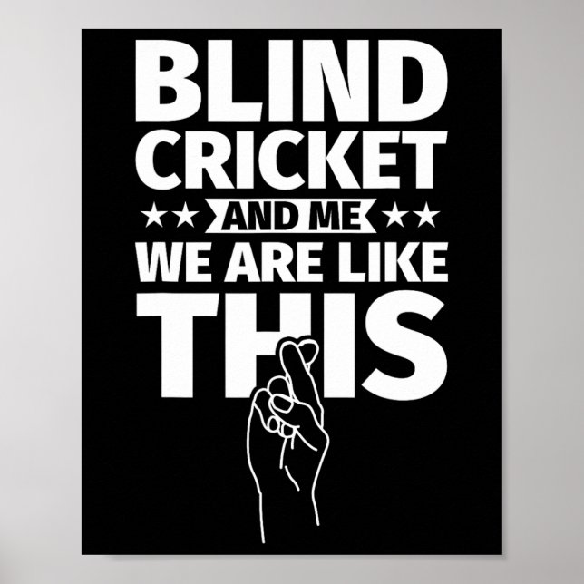 Blind Cricket An Me  Poster (Vorne)