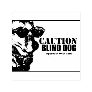 Blind Dog Self Inking Rubber Stamp Permastempel