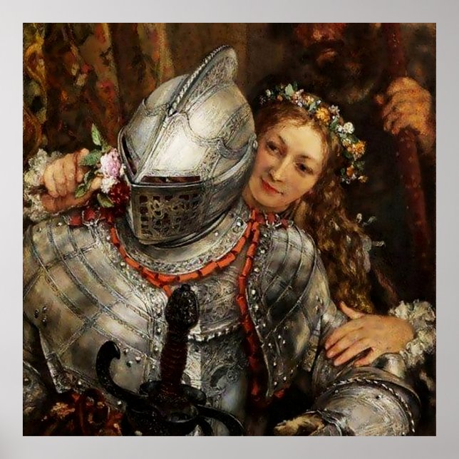 Blind Mans Buff von Adolph Menzel Poster (Vorne)