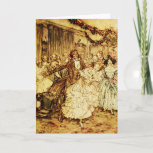 Blind-Mans-Buff-Weihnachtsfeier Karte