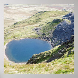 Blind Tarn Dow Crag Lake District Postcard Cushion Poster