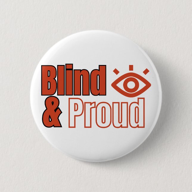 Blind und stolz button (Vorderseite)