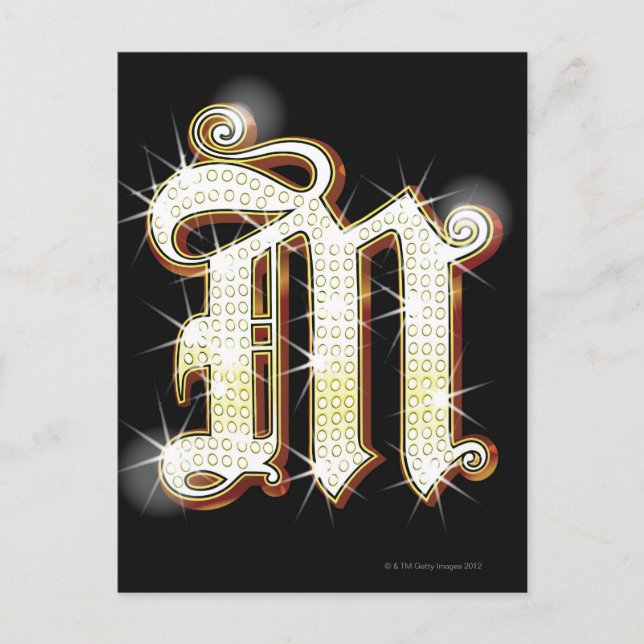 Blindalphabet M Postkarte (Vorderseite)