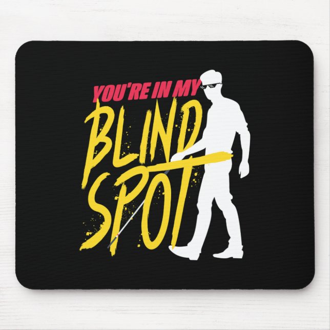 Blinddarm Sehbehinderte Blinde Menschen Blinder St Mousepad (Vorne)