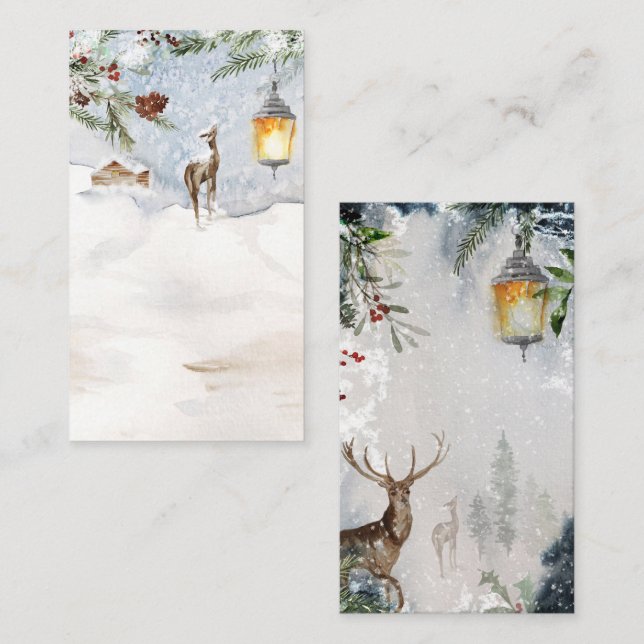 Blinddarstellung von Evergreen Begleitkarte (Vorne/Hinten)