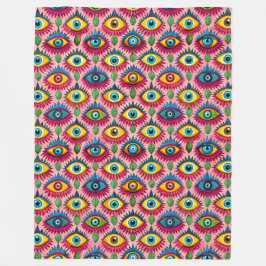 Blinde Augen Fleecedecke