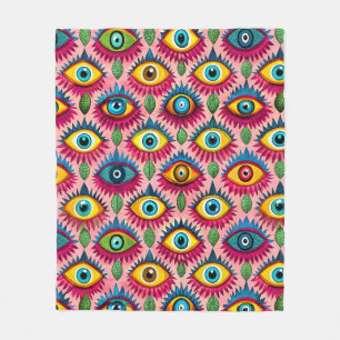 Blinde Augen Fleecedecke